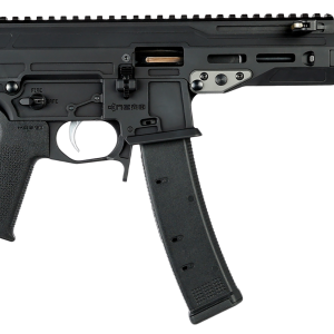 9mm, 5.8″ Barrel, Black, Cap Compensator, Picatinny Rail, 35rd